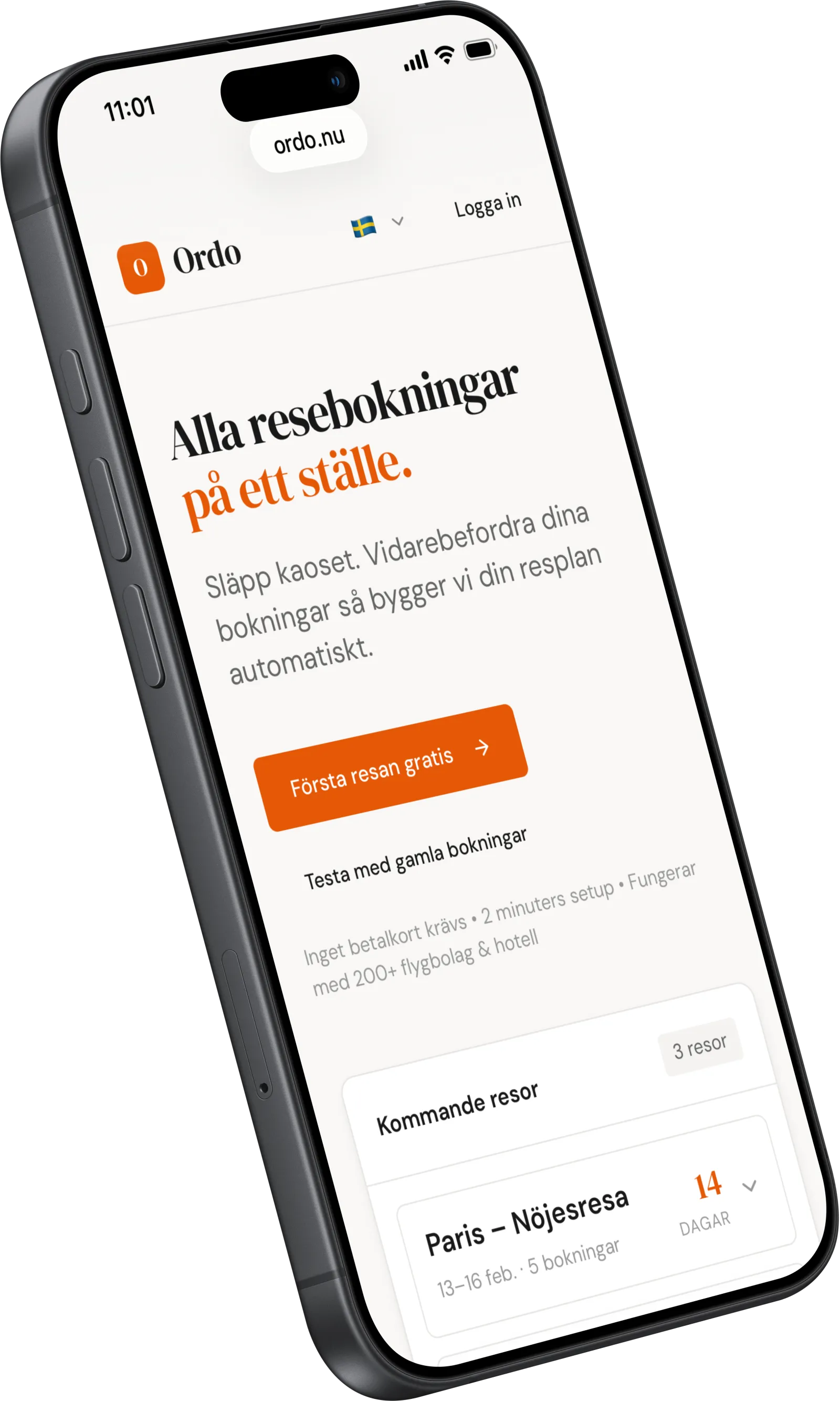 Ordo reseapp som PWA på iPhone – testa innan du bygger en nativ app